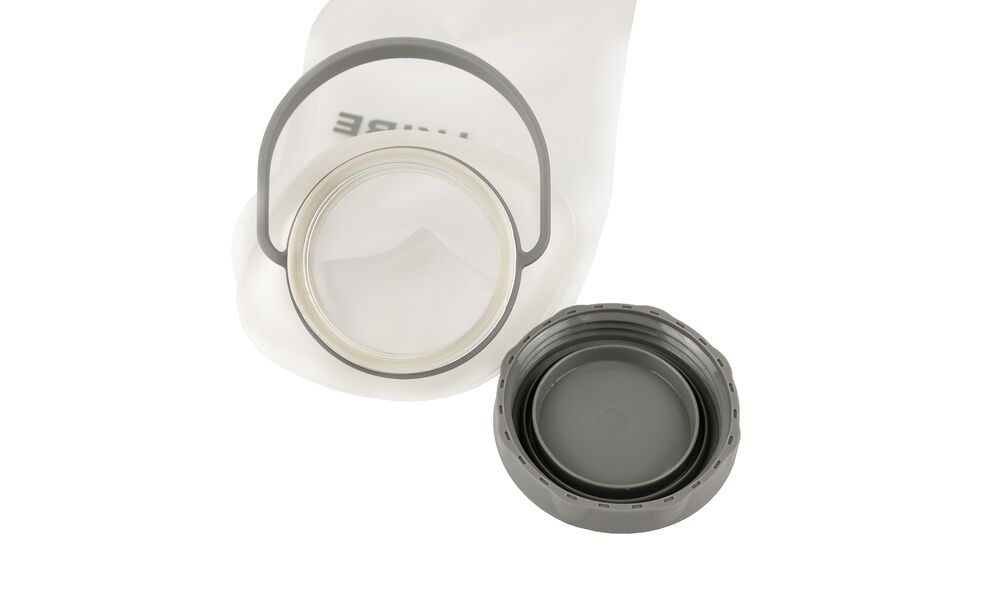 М'яка пляшка для води Tribe Soft Bottle (Crystal White) на 1,5 л, Об'єм: 1500, Колір: Crystal White, зображення 3