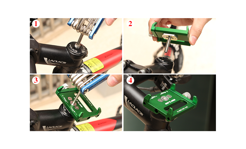 Тримач гаджета на кермо або винос GUB G-85 (Black), зображення 8