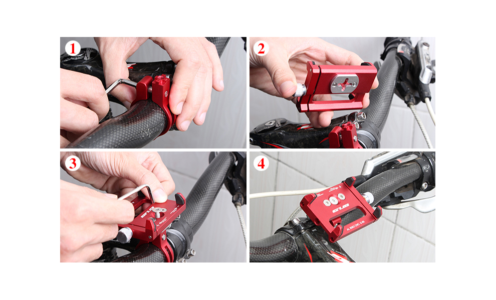 Тримач гаджета на кермо або винос GUB G-85 (Black), зображення 9