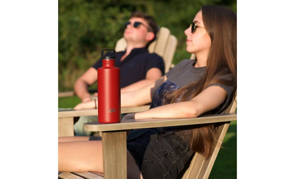 Пляшка для води Esbit Sculptor (Burgundy Red) на 750 мл, нержавіюча сталь, Об'єм: 750, Колір виробника: Burgundy Red, зображення 7