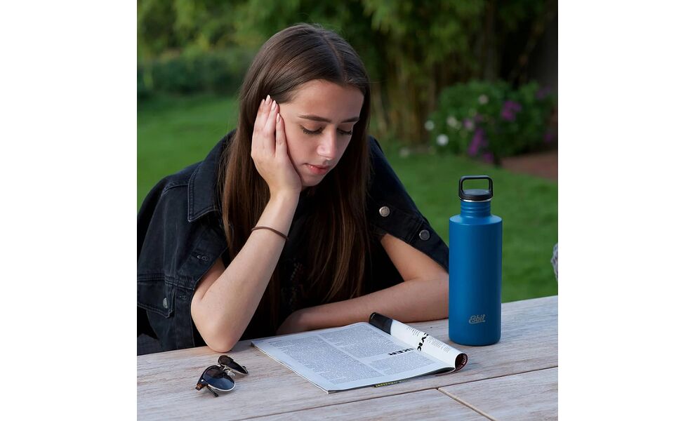 Пляшка для води Esbit Sculptor (Polar Blue) на 750 мл, нержавіюча сталь, Об'єм: 750, Колір виробника: Polar Blue, зображення 6