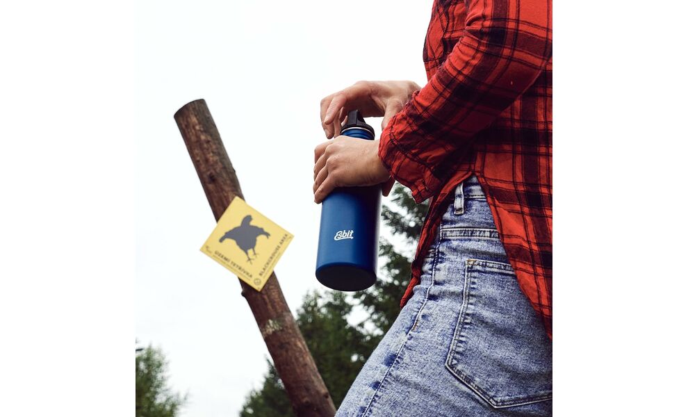 Пляшка для води Esbit Sculptor (Polar Blue) на 750 мл, нержавіюча сталь, Об'єм: 750, Колір виробника: Polar Blue, зображення 8