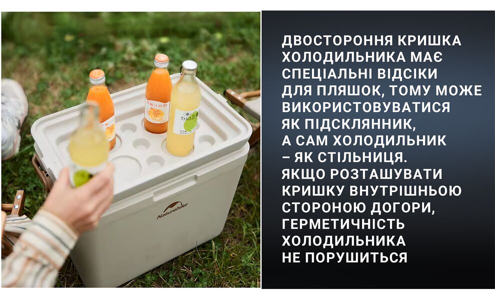 Термобокс Naturehike CNK2300BS011 (Khaki), 13 л, Об'єм: 13, Колір: Khaki, зображення 5