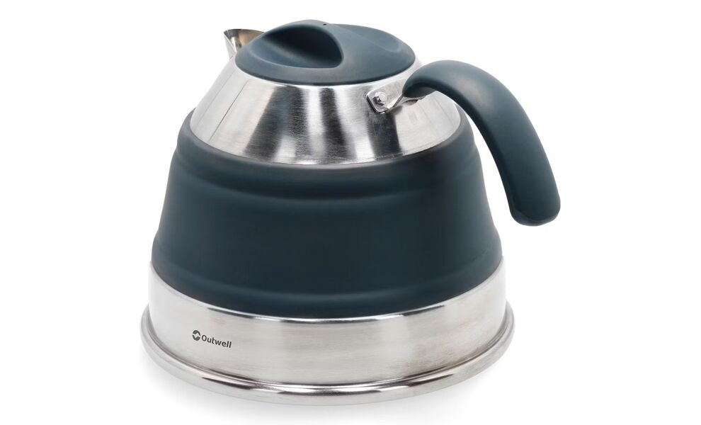 Складний туристичний чайник для пальника Outwell (Navy Night) на 1,5 л, харчовий силікон, Об'єм: 1,5, Колір виробника: Navy Night, Діаметр: 16,5, зображення 3
