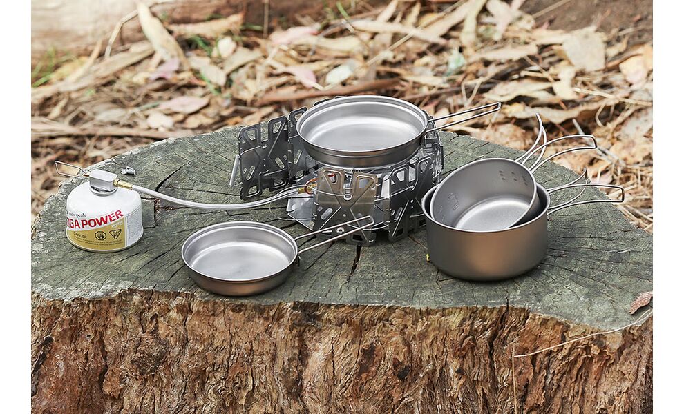 Туристичний газовий пальник зі шлангом, підігрівом, п'єзопідпалом та вітрозахистом Snow Peak GS-360 GeoShield Stove під різьбовий балон, зображення 19