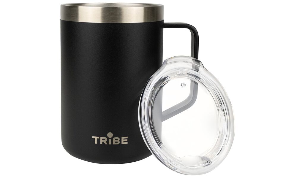 Туристична термочашка з кришкою Tribe Classic Mug (Black) на 500 мл, нержавіюча сталь, Об'єм: 500, Колір: Black, зображення 2