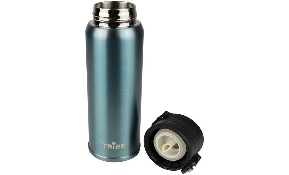 Термокружка для кави з поїлкою Tribe Motion (Aqua) на 450 мл: герметична кришка, Об'єм: 450, Колір: Aqua, зображення 3