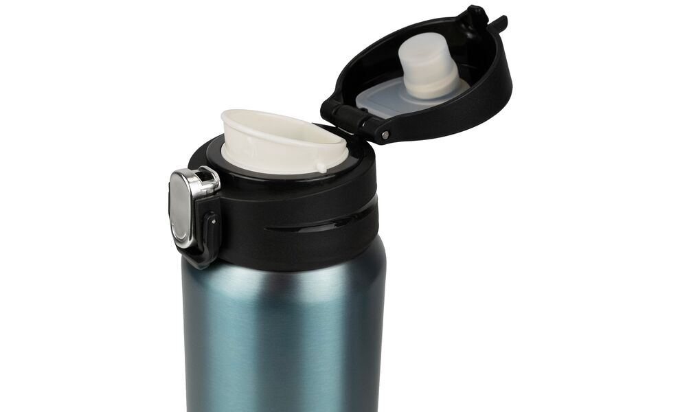 Термокружка для кави з поїлкою Tribe Motion (Aqua) на 450 мл: герметична кришка, Об'єм: 450, Колір: Aqua, зображення 4