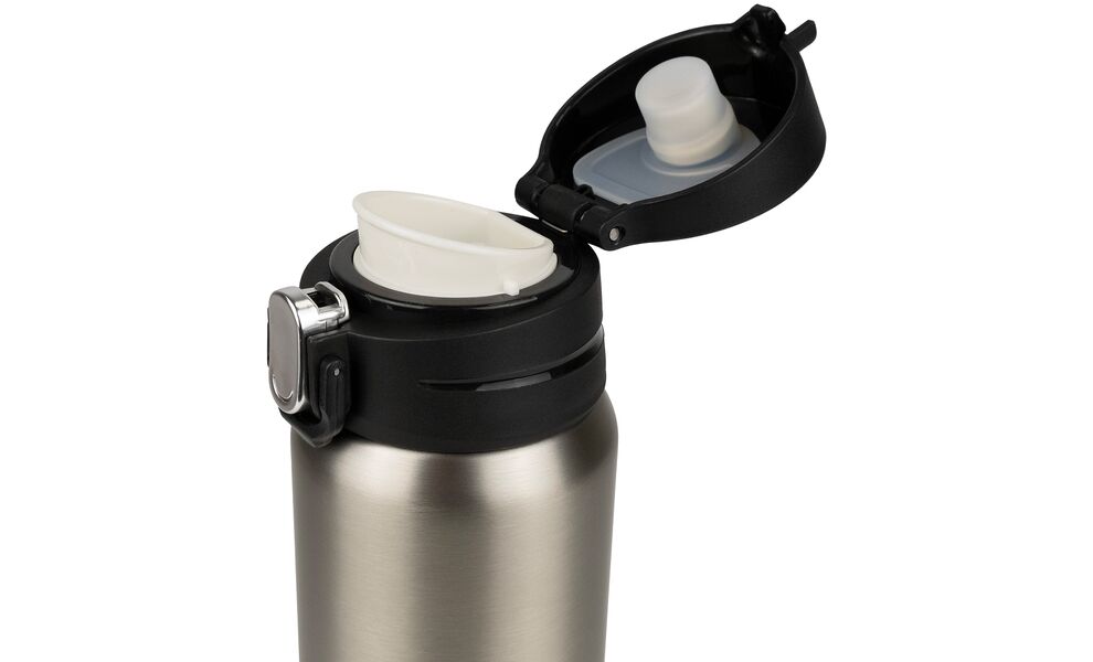 Термокружка для кави з поїлкою Tribe Motion (Grey) на 450 мл: герметична кришка, Об'єм: 450, Колір: Grey, зображення 4