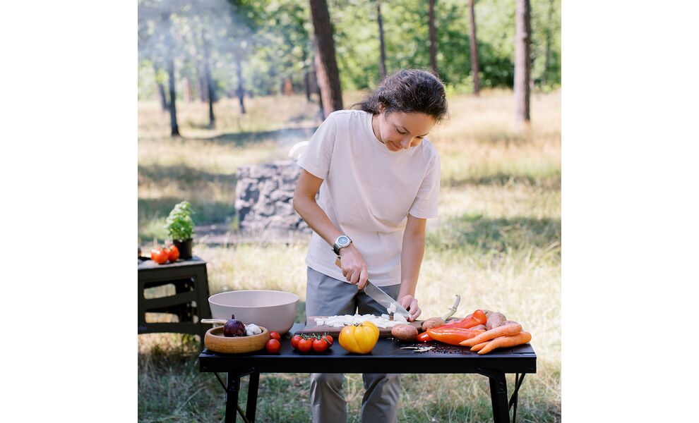 Розкладний стіл з алюмінію Tribe Camp Table Alu - 86x42x68 см, Колір: Black, зображення 32