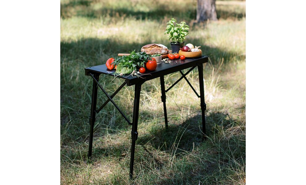 Розкладний стіл з алюмінію Tribe Camp Table Alu - 86x42x68 см, Колір: Black, зображення 30