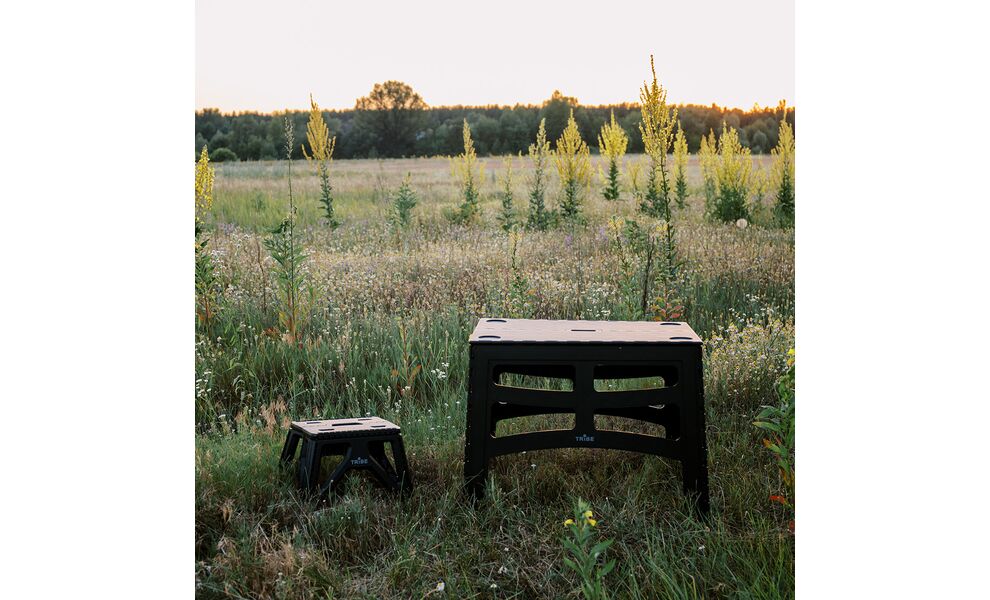 Розкладний табурет на природу Tribe Camp Chair - Low (Black), Тип розміру: Low, Колір виробника: Black, зображення 13
