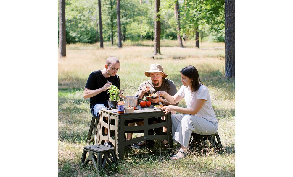 Розкладний табурет на природу Tribe Camp Chair - Low (Olive), Тип розміру: Low, Колір виробника: Olive, зображення 14