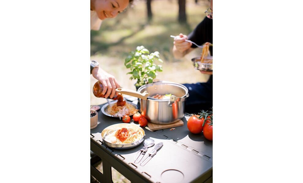 Розкладний стіл Tribe Camp Table - High (Olive), 70x44,5x55 см, Тип розміру: High, Колір: Olive, зображення 28