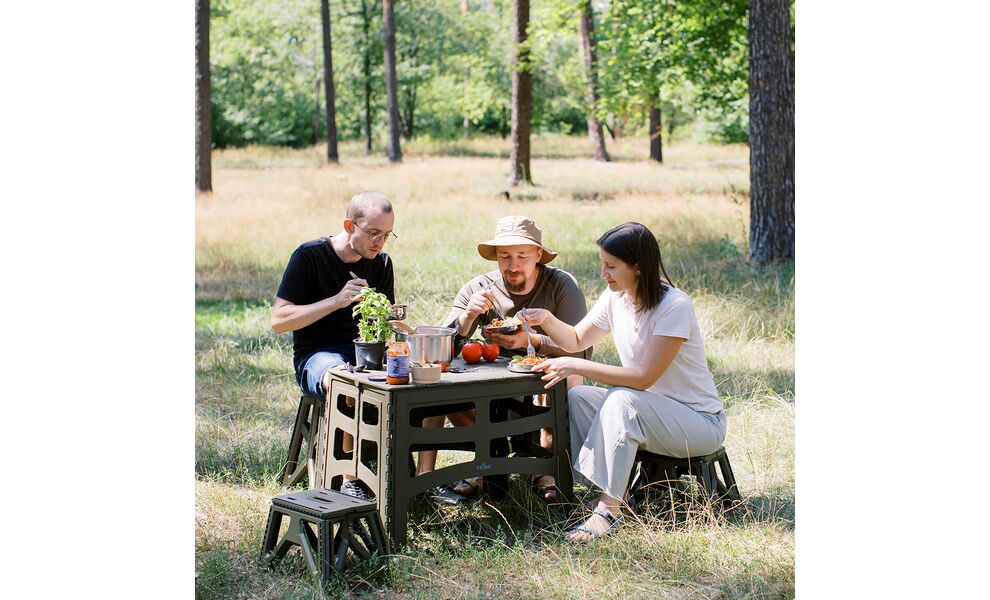 Розкладний стіл Tribe Camp Table - High (Olive), 70x44,5x55 см, Тип розміру: High, Колір: Olive, зображення 29