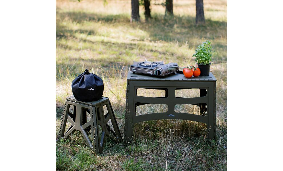 Розкладний стіл Tribe Camp Table - High (Olive), 70x44,5x55 см, Тип розміру: High, Колір: Olive, зображення 20