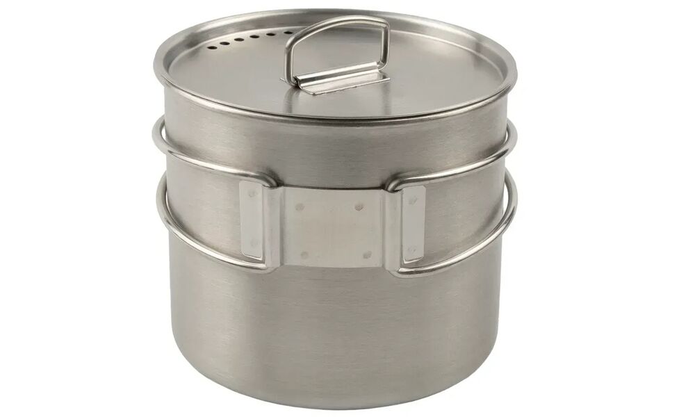 Туристична кружка з кришкою та складною ручкою Tribe Camping на 600 мл, нержавіюча сталь, зображення 4