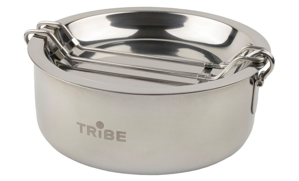 Похідний набір посуду з нержавіючої сталі Tribe Tourist Set на 1–2 осіб: каструля, миска, зображення 3
