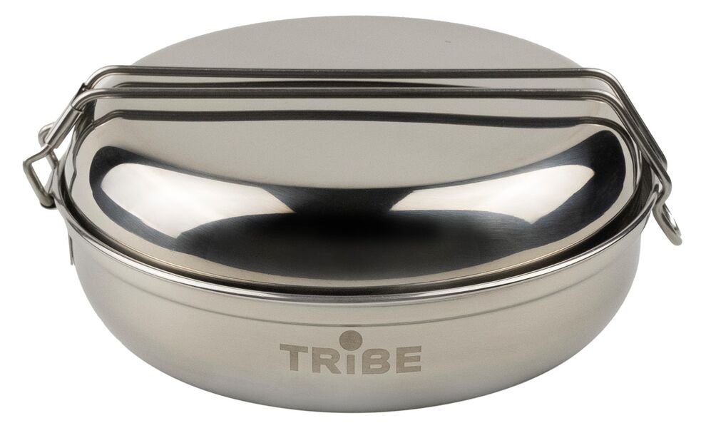 Похідний набір посуду з нержавіючої сталі Tribe Single Set на 1 особу: сковорода, миска, зображення 2