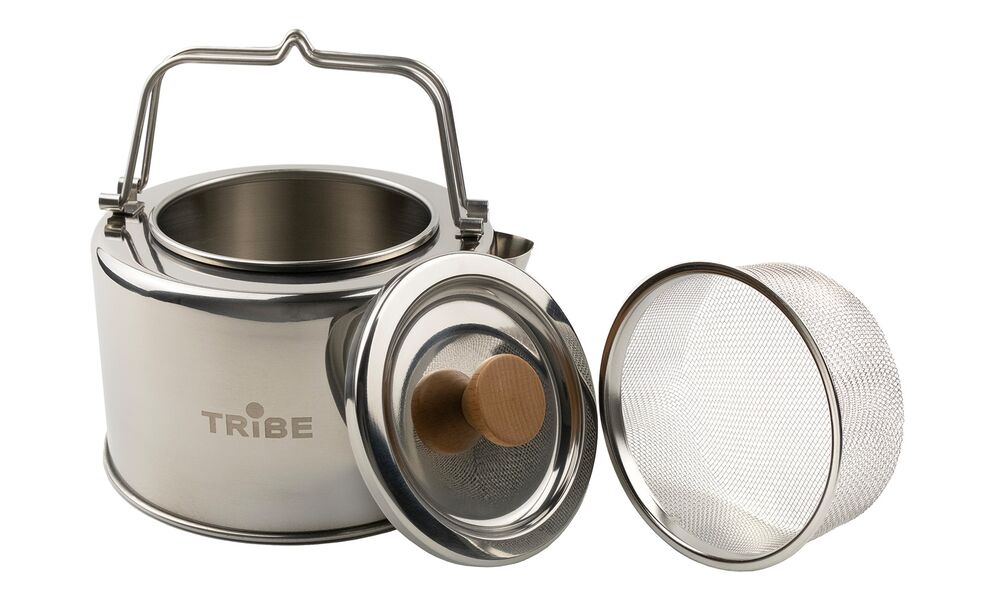 Туристичний чайник з заварником Tribe Kettle на 1,2 л, нержавіюча сталь, зображення 4