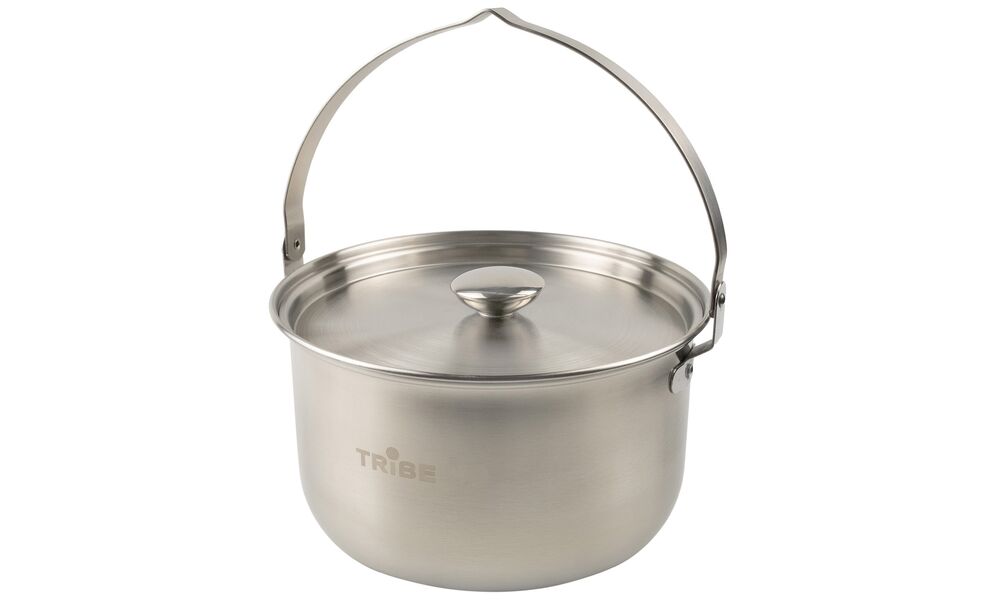 Туристичний казанок для вогнища Tribe Family на 3,5 л, нержавіюча сталь, зображення 3