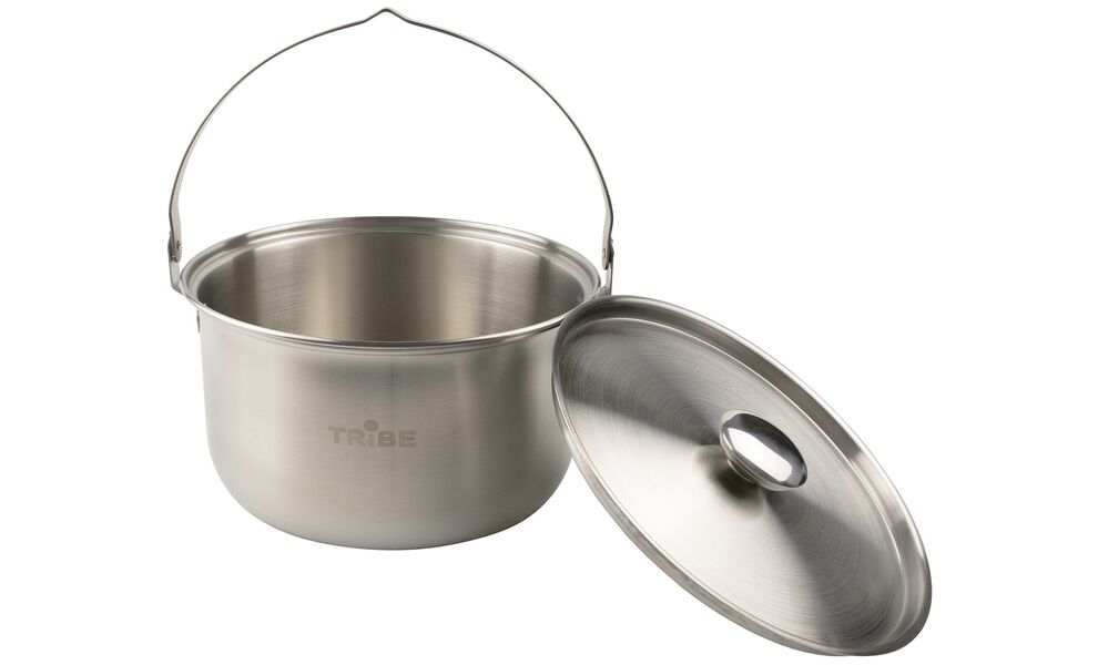 Туристичний казанок для вогнища Tribe Family на 3,5 л, нержавіюча сталь, зображення 4