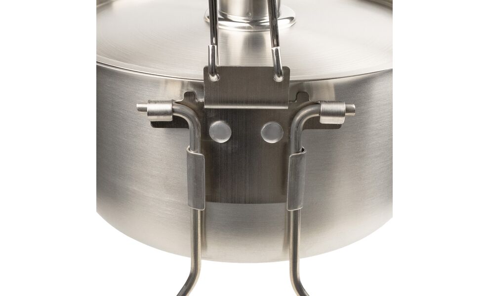 Туристичний казанок з ніжками для вогнища Tribe Fire на  5,4 л, нержавіюча сталь, зображення 5