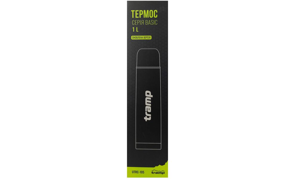 Термос Tramp Basic UTRC-105 (Black) на 1 л, Об'єм: 1000, Колір: Black, зображення 4
