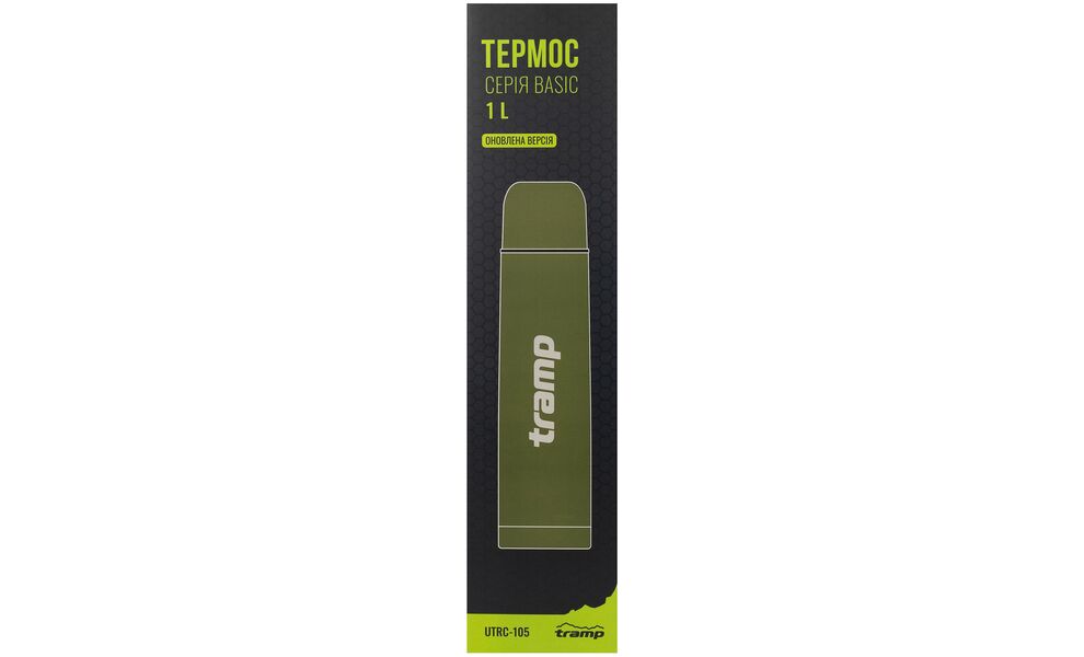 Термос Tramp Basic UTRC-105 (Olive) на 1 л, Об'єм: 1000, Колір: Olive, зображення 4