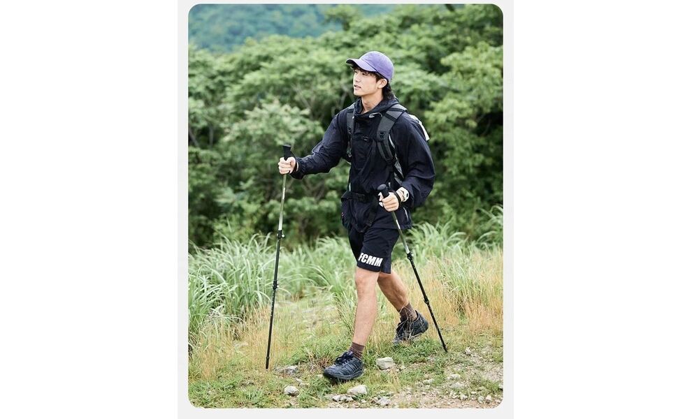 Трекінгова палиця Naturehike CNK2300DS010 (Yellow), 100 см - 1 шт., Тип розміру: 100, Колір: Yellow, зображення 12