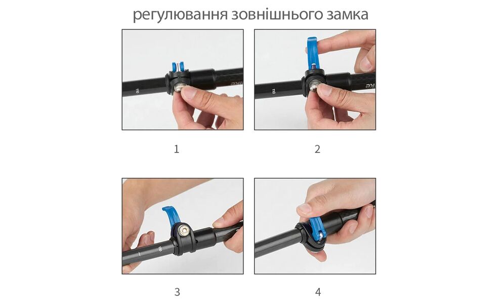 Трекінгова палиця Naturehike ST08 NH18D020-Z (Purple), 110 см - 1 шт., Тип розміру: 110, Колір: Purple, зображення 6