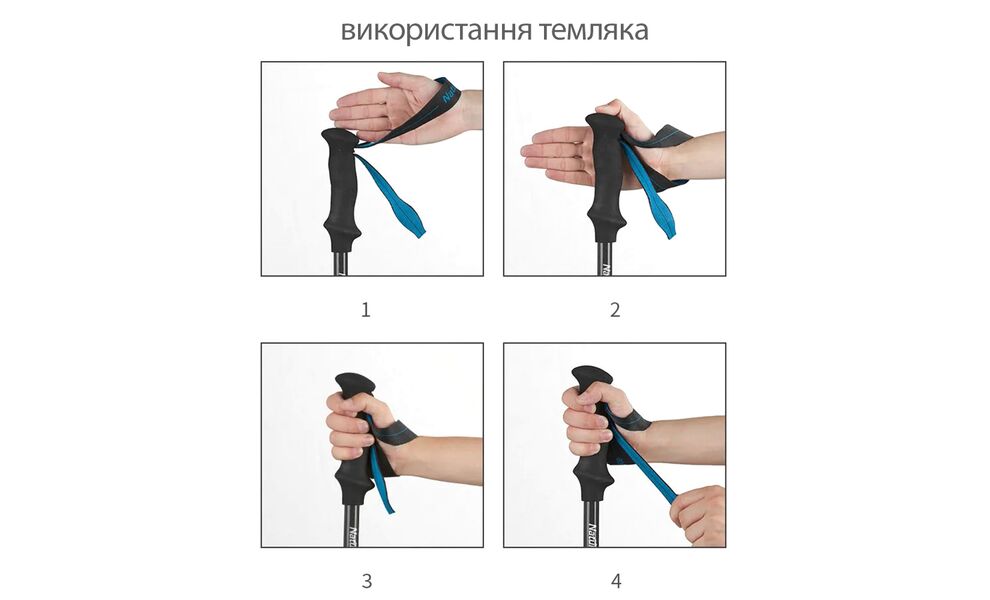 Трекінгова палиця Naturehike ST08 NH18D020-Z (Purple), 110 см - 1 шт., Тип розміру: 110, Колір: Purple, зображення 7