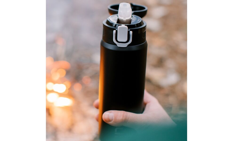 Термокружка з трубочкою Tribe Urban (Black) на 550 мл: герметична кришка, Об'єм: 550, Колір: Black, зображення 11