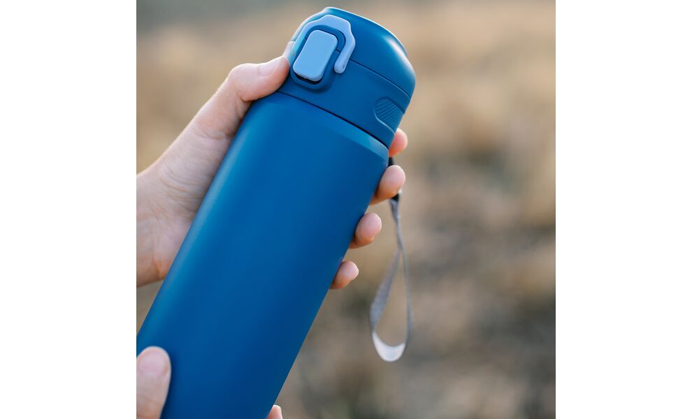 Термокружка з трубочкою Tribe Urban (Blue) на 550 мл: герметична кришка, Об'єм: 550, Колір: Blue, зображення 11