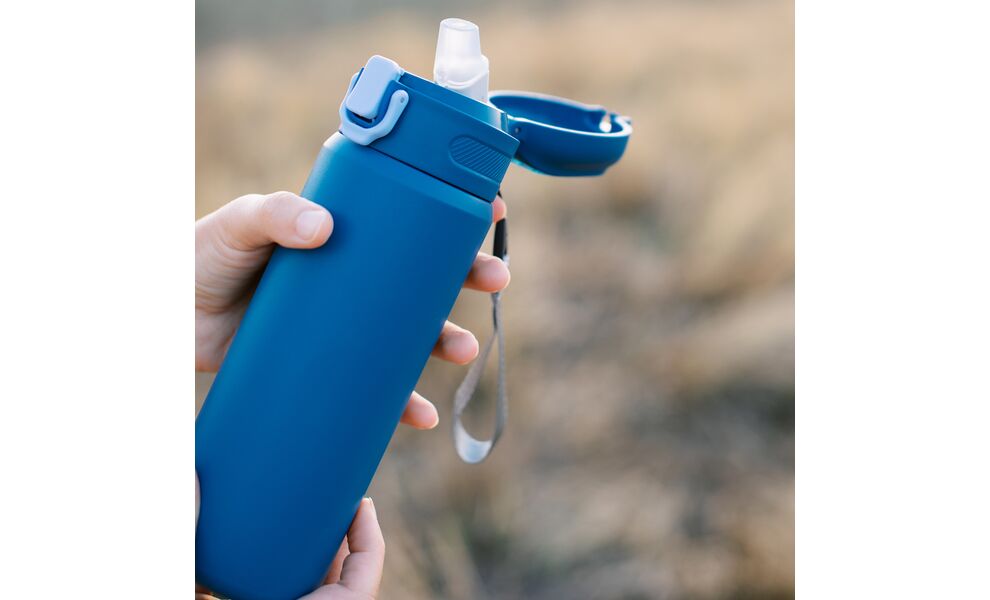 Термокружка з трубочкою Tribe Urban (Blue) на 550 мл: герметична кришка, Об'єм: 550, Колір: Blue, зображення 12