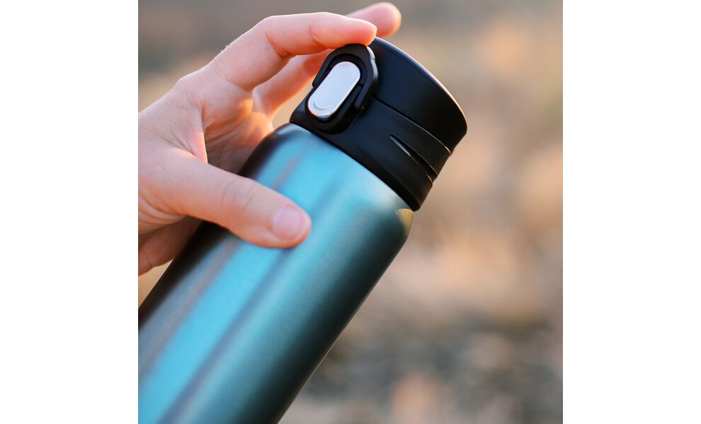 Термокружка для кави з поїлкою Tribe Motion (Aqua) на 450 мл: герметична кришка, Об'єм: 450, Колір: Aqua, зображення 8