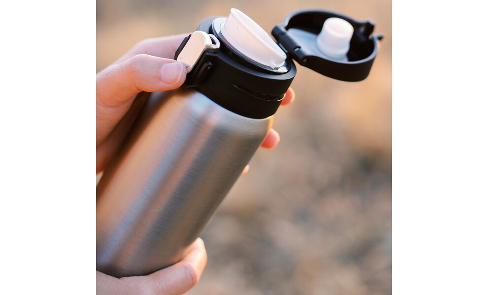 Термокружка для кави з поїлкою Tribe Motion (Grey) на 450 мл: герметична кришка, Об'єм: 450, Колір: Grey, зображення 11