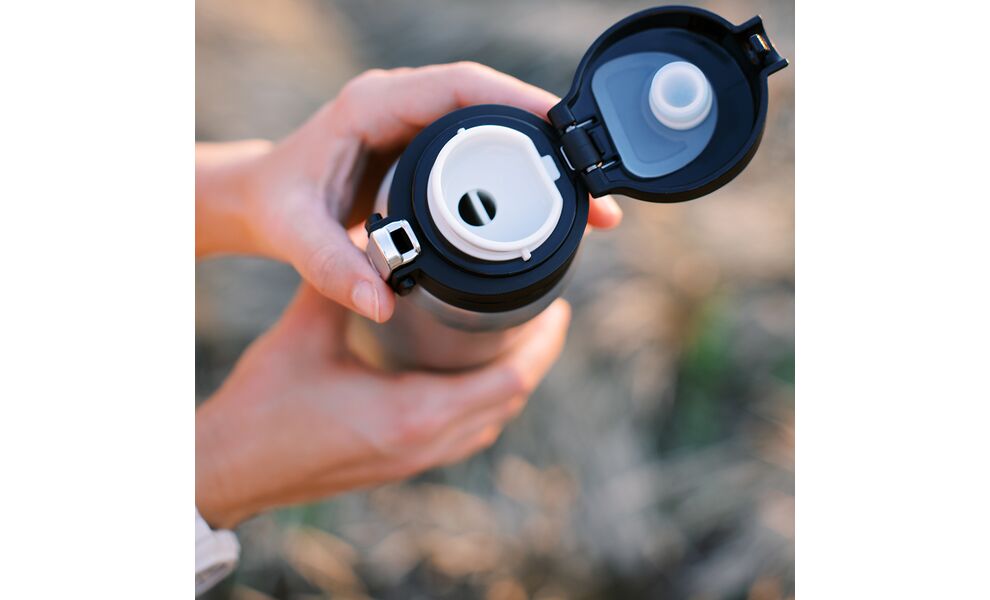 Термокружка для кави з поїлкою Tribe Motion (Grey) на 360 мл: герметична кришка, Об'єм: 360, Колір: Grey, зображення 12