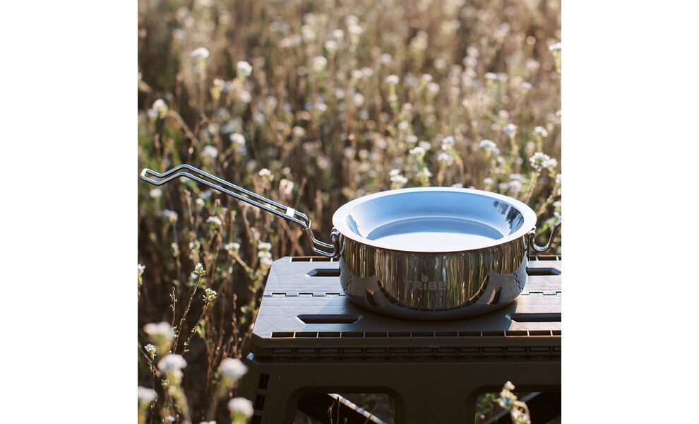 Похідний набір посуду з нержавіючої сталі Tribe Tourist Set на 1–2 осіб: каструля, миска, зображення 7