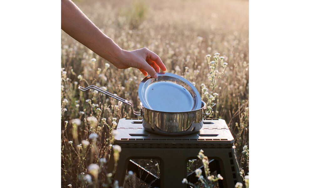 Похідний набір посуду з нержавіючої сталі Tribe Tourist Set на 1–2 осіб: каструля, миска, зображення 8