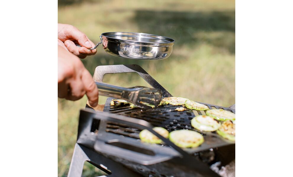 Похідний набір посуду з нержавіючої сталі Tribe Single Set на 1 особу: сковорода, миска, зображення 8