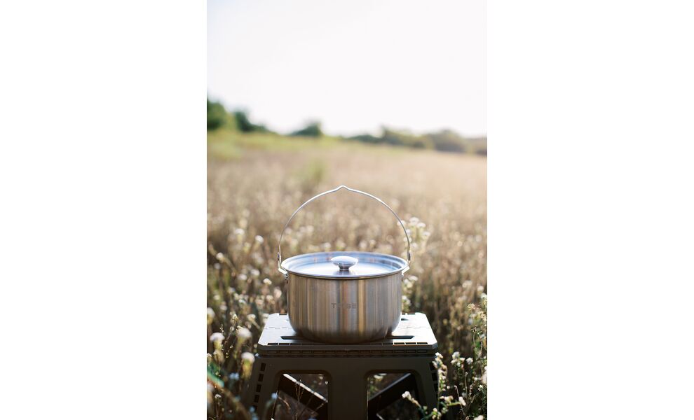Туристичний казанок для вогнища Tribe Family на 3,5 л, нержавіюча сталь, зображення 7