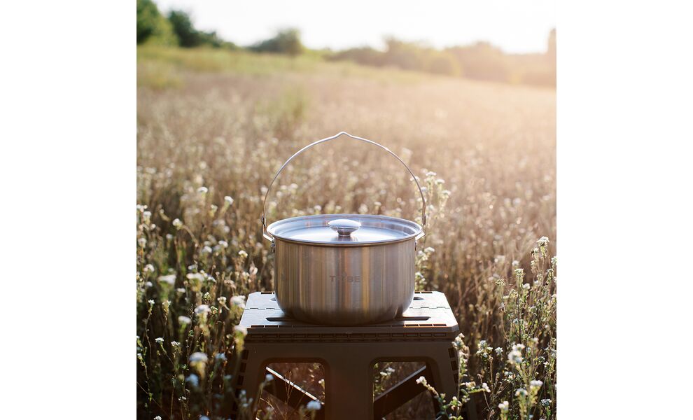 Туристичний казанок для вогнища Tribe Family на 3,5 л, нержавіюча сталь, зображення 8