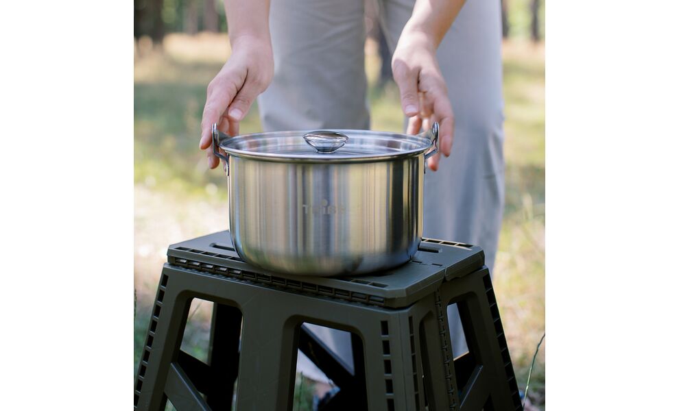 Туристичний казанок для вогнища Tribe Family на 3,5 л, нержавіюча сталь, зображення 11