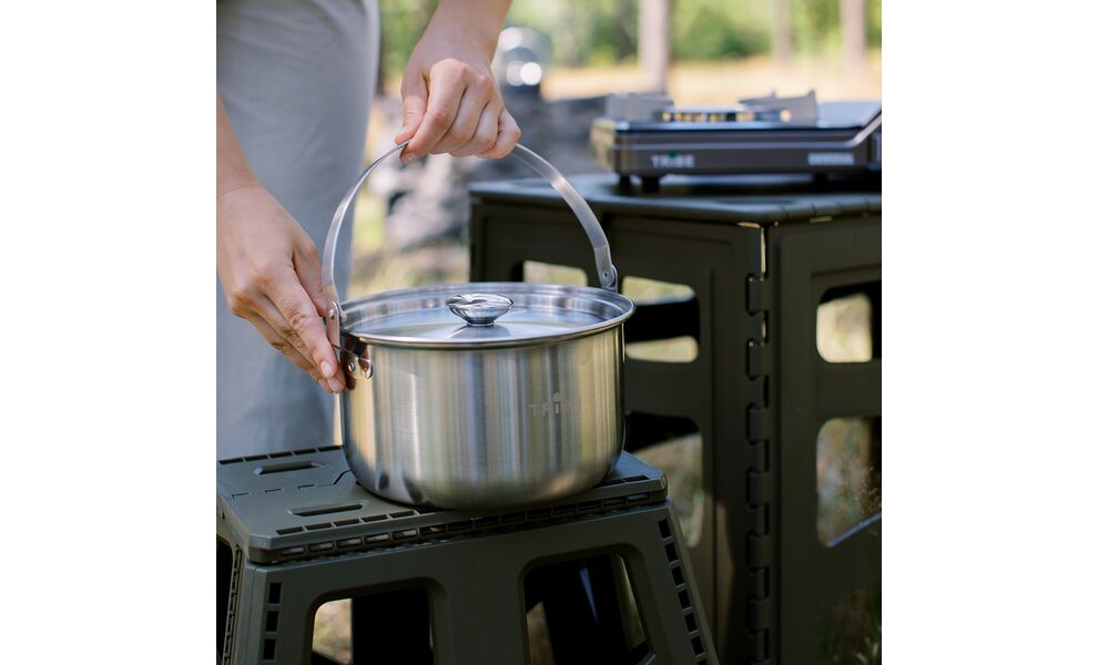 Туристичний казанок для вогнища Tribe Family на 3,5 л, нержавіюча сталь, зображення 13