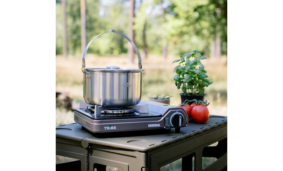 Туристичний казанок для вогнища Tribe Family на 3,5 л, нержавіюча сталь, зображення 14