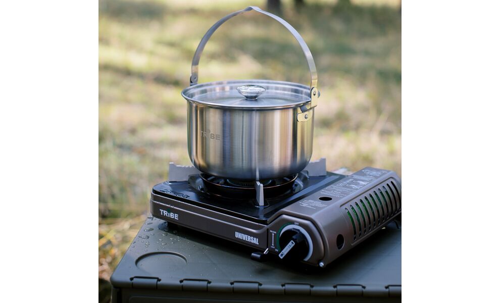 Туристичний казанок для вогнища Tribe Family на 3,5 л, нержавіюча сталь, зображення 16