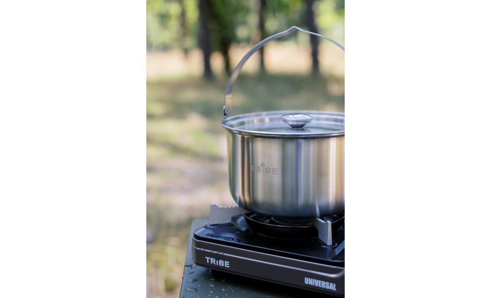 Туристичний казанок для вогнища Tribe Family на 3,5 л, нержавіюча сталь, зображення 17