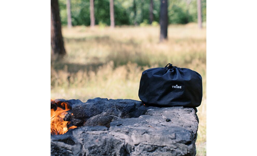 Туристичний казанок з ніжками для вогнища Tribe Fire на  5,4 л, нержавіюча сталь, зображення 26