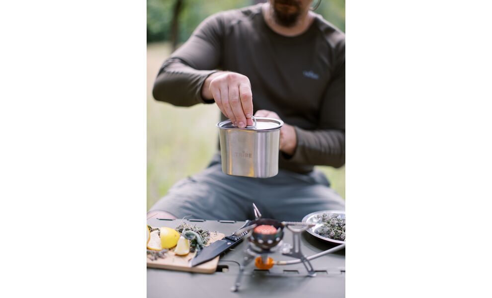 Туристична каструля Tribe Scout на 700 мл, нержавіюча сталь, зображення 11